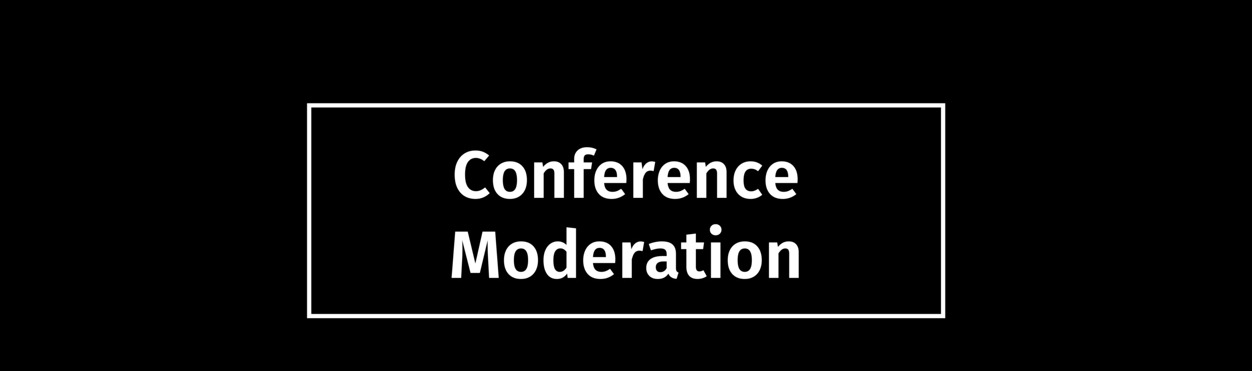 Page title: Conference moderation